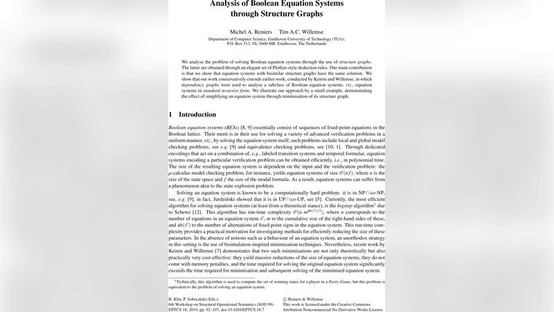 Analysis of Boolean Equation Systems through Structure Graphs