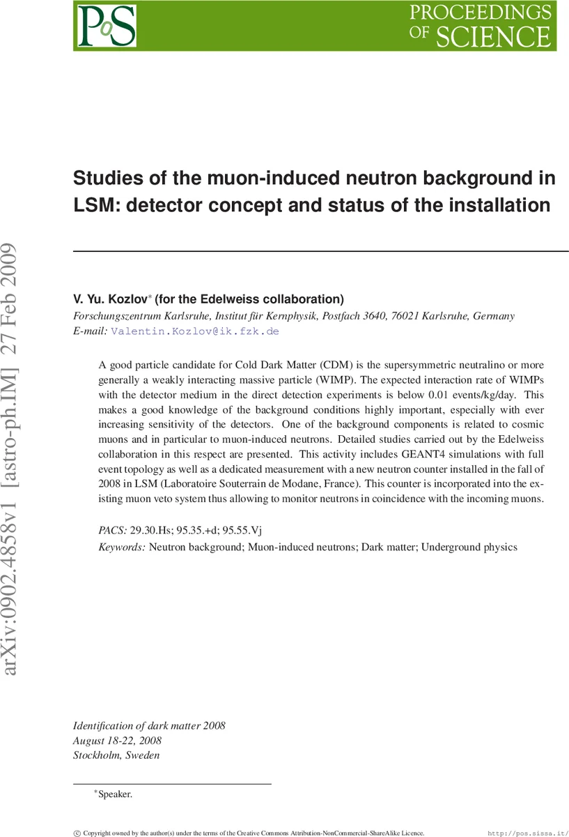 Studies of the muon-induced neutron background in LSM: detector concept   and status of the installation