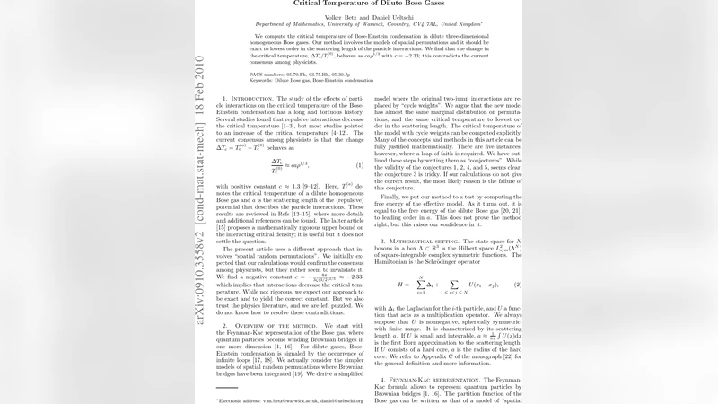 Critical Temperature of Dilute Bose Gases