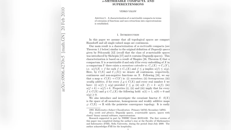 $varkappa$-metrizable compacta and superextensions