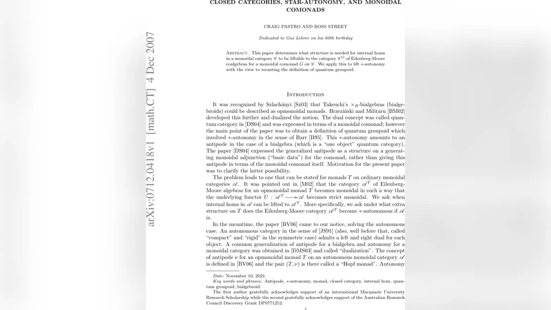 Closed categories, star-autonomy, and monoidal comonads