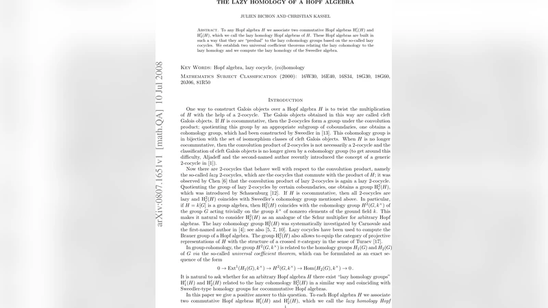 The lazy homology of a Hopf algebra