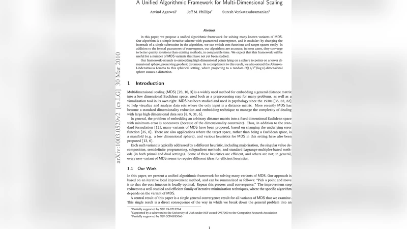 A Unified Algorithmic Framework for Multi-Dimensional Scaling