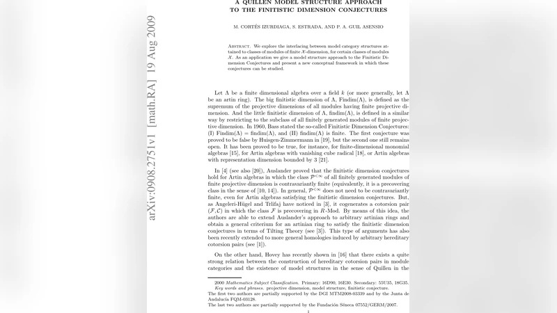 A Quillen Model Structure Approach to the Finitistic Dimension   Conjectures