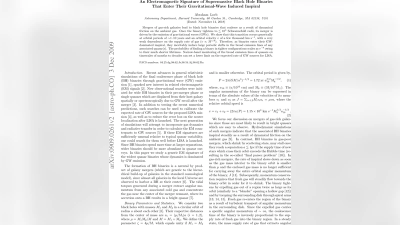 An Electromagnetic Signature of Galactic Black Hole Binaries That Enter   Their Gravitational-Wave Induced Inspiral