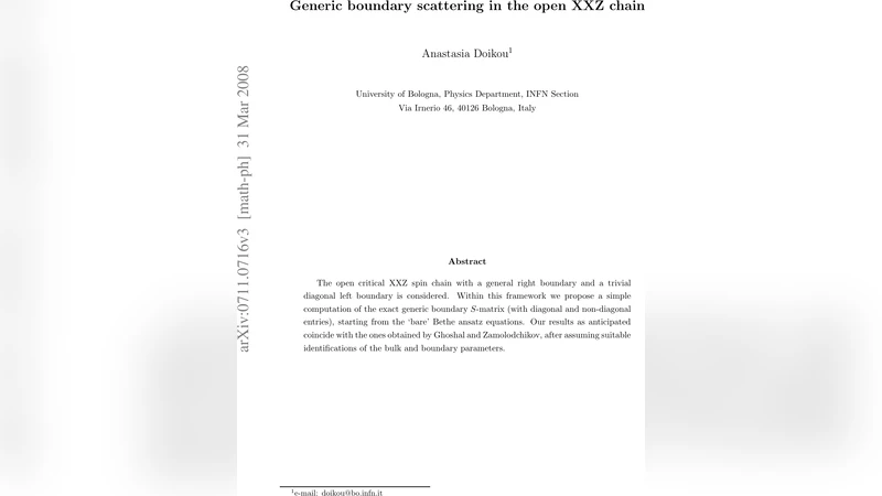 Generic boundary scattering in the open XXZ chain