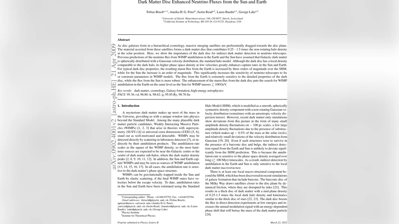 Dark Matter Disc Enhanced Neutrino Fluxes from the Sun and Earth