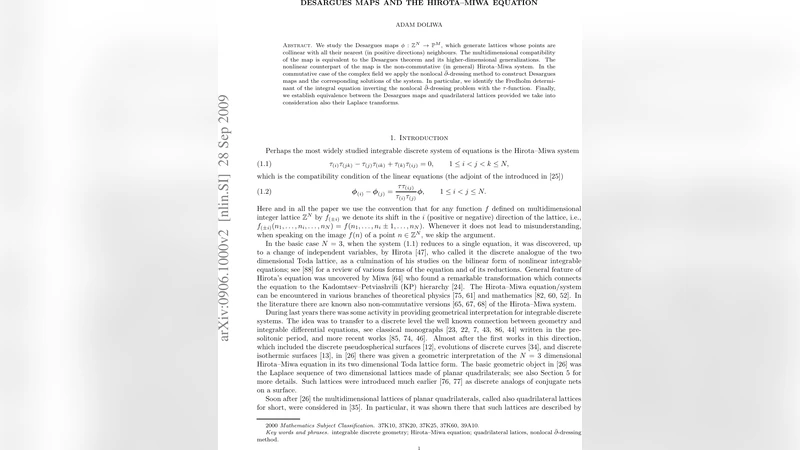 Desargues maps and the Hirota-Miwa equation