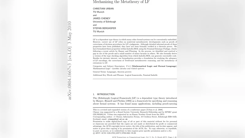 Mechanizing the Metatheory of LF