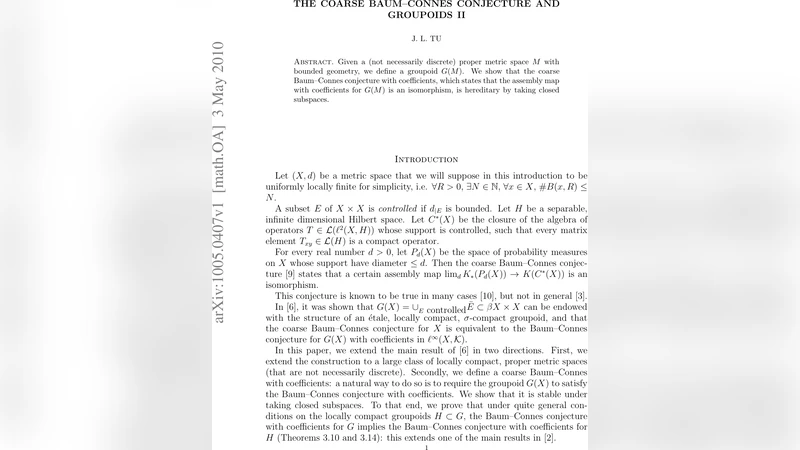 The coarse Baum--Connes conjecture and groupoids II