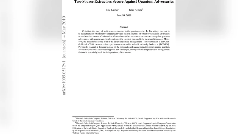 Two-Source Extractors Secure Against Quantum Adversaries