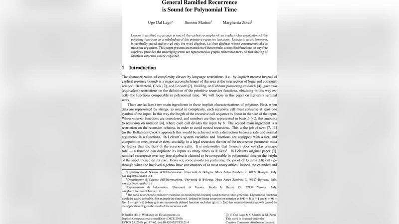 General Ramified Recurrence is Sound for Polynomial Time