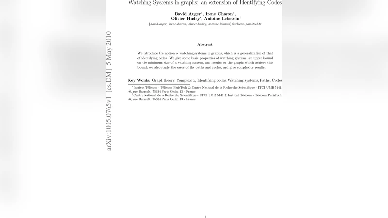 Watching Systems in graphs: an extension of Identifying Codes