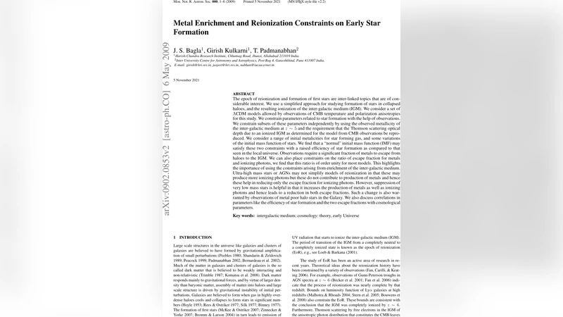 Metal Enrichment and Reionization Constraints on Early Star Formation