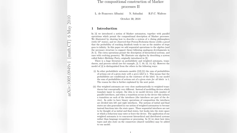 The compositional construction of Markov processes II