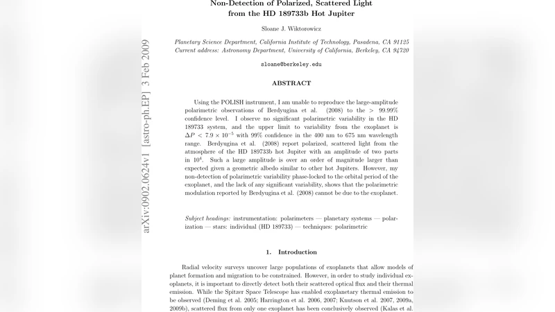 Non-Detection of Polarized, Scattered Light from the HD 189733b Hot   Jupiter