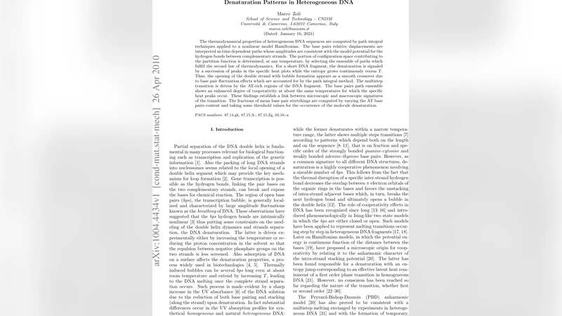 Denaturation Patterns in Heterogeneous DNA