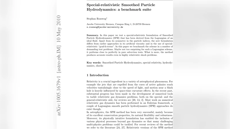 Special-relativistic Smoothed Particle Hydrodynamics: a benchmark suite