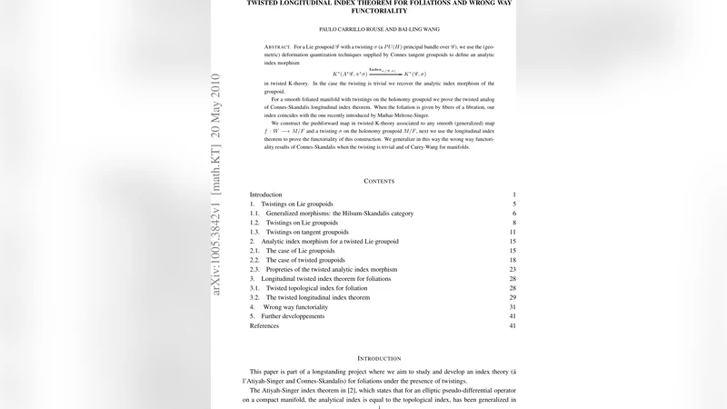 Twisted longitudinal index theorem for foliations and wrong way   functoriality