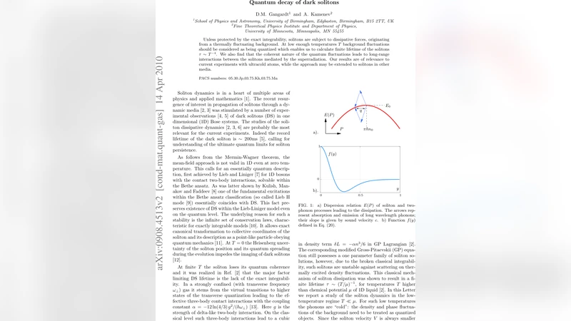 Quantum decay of dark solitons in one dimensional Bose systems