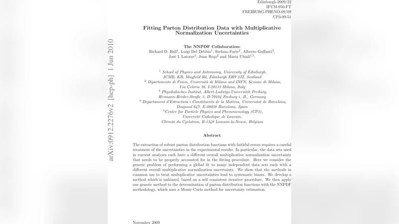 Fitting Parton Distribution Data with Multiplicative Normalization   Uncertainties