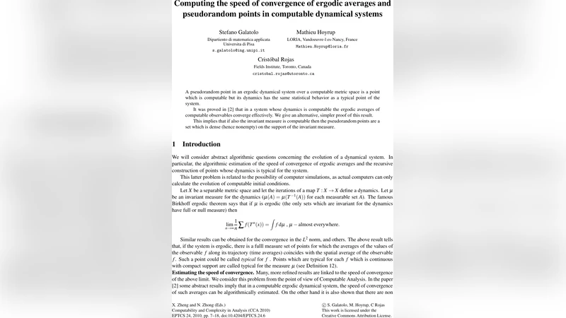 Computing the speed of convergence of ergodic averages and pseudorandom   points in computable dynamical systems