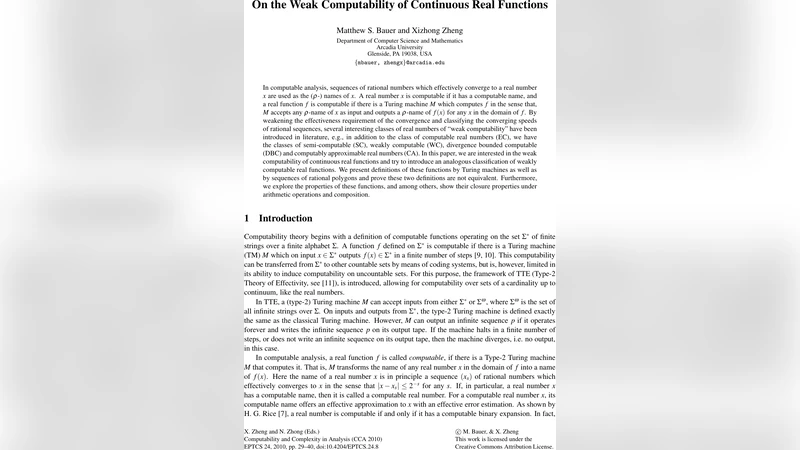 On the Weak Computability of Continuous Real Functions