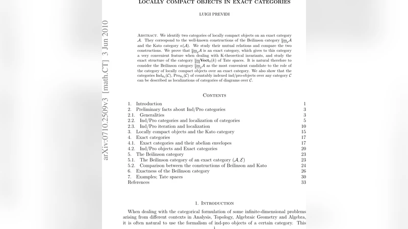 Locally Compact Objects in Exact Categories