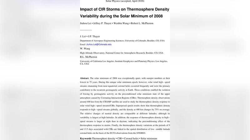 Impact of CIR Storms on Thermosphere Density Variability during the   Solar Minimum of 2008