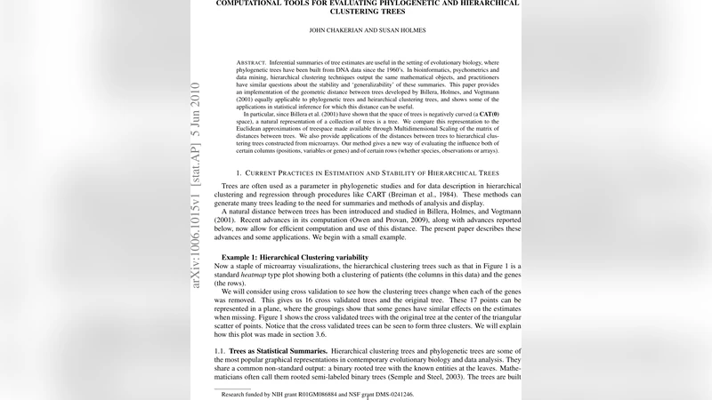 Computational Tools for Evaluating Phylogenetic and Hierarchical   Clustering Trees