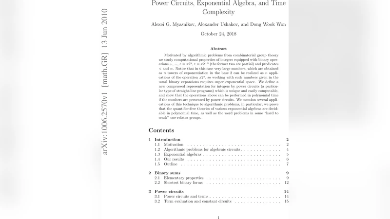 Power Circuits, Exponential Algebra, and Time Complexity
