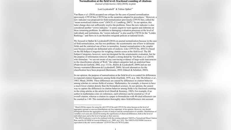 Normalization at the field level: fractional counting of citations