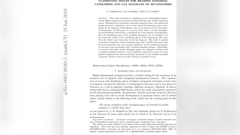 Classifying spaces for braided monoidal categories and lax diagrams of   bicategories
