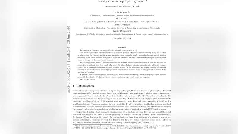 Locally Minimal Topological Groups 2