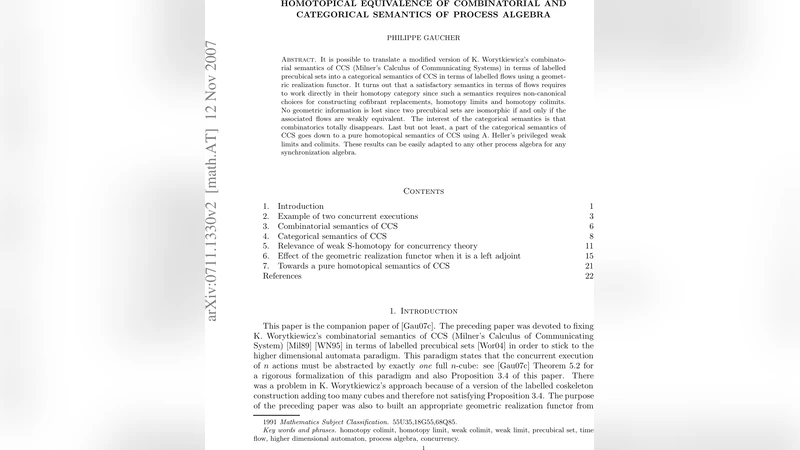 Homotopical equivalence of combinatorial and categorical semantics of   process algebra