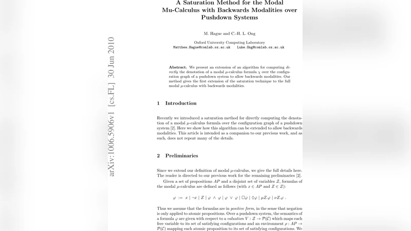 A Saturation Method for the Modal Mu-Calculus with Backwards Modalities   over Pushdown Systems