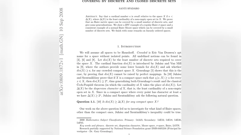 Covering by discrete and closed discrete sets