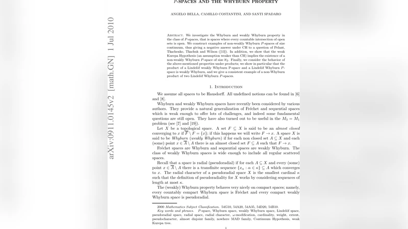 P-spaces and the Whyburn property