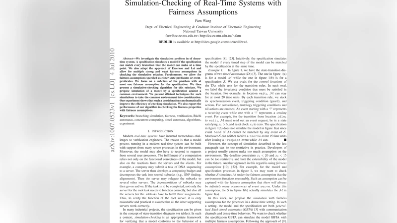 Simulation-Checking of Real-Time Systems with Fairness Assumptions