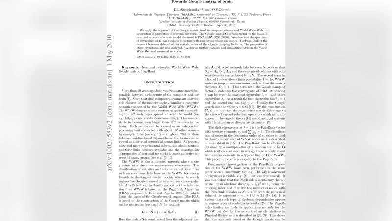 Towards Google matrix of brain