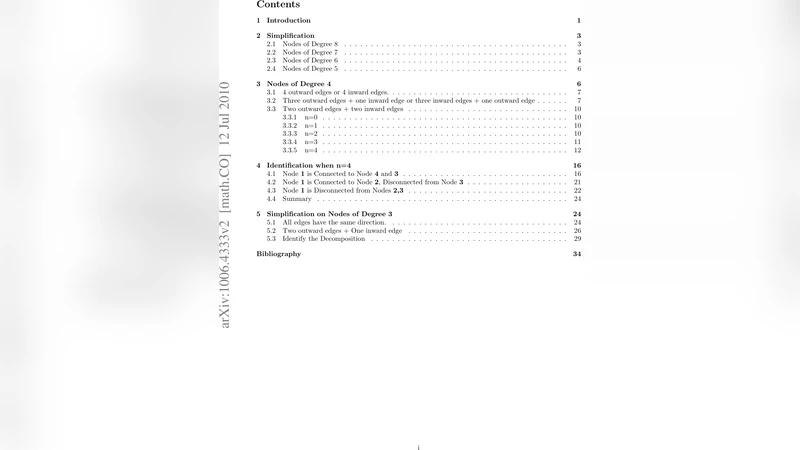 Decomposition Algorithm for Median Graph of Triangulation of a Bordered   2D Surface