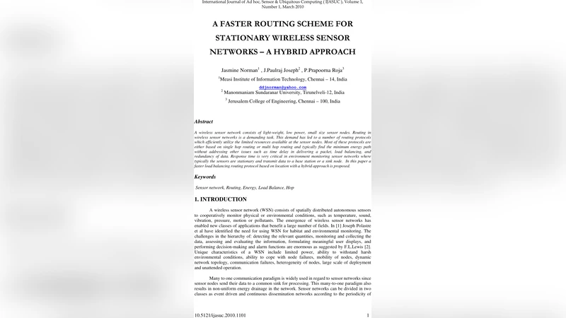 A Faster Routing Scheme for Stationary Wireless Sensor Networks - A   Hybrid Approach