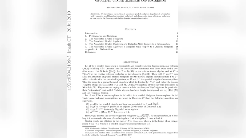 Associated Graded Algebras and Coalgebras