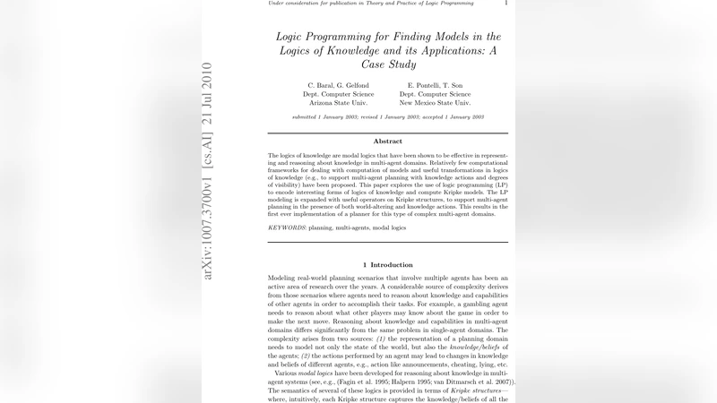 Logic Programming for Finding Models in the Logics of Knowledge and its   Applications: A Case Study