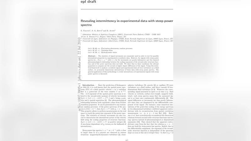 Revealing intermittency in experimental data with steep power spectra