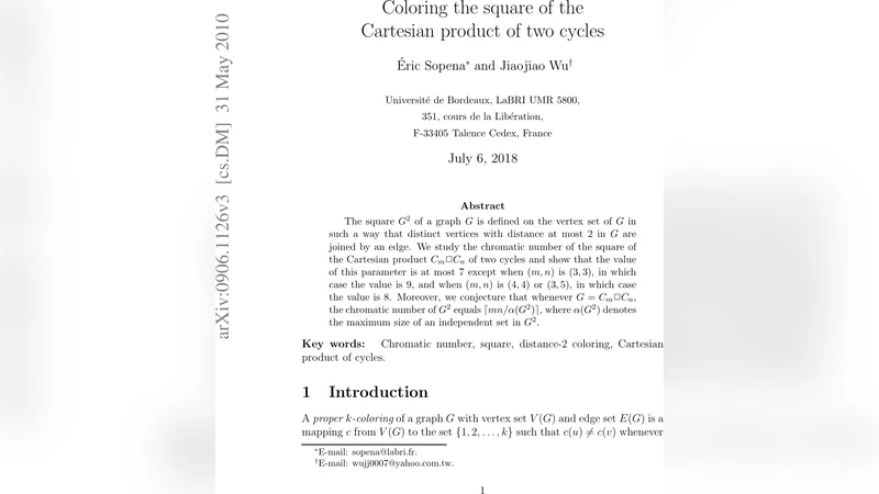 Coloring the square of the Cartesian product of two cycles