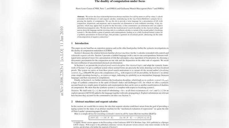 The duality of computation under focus