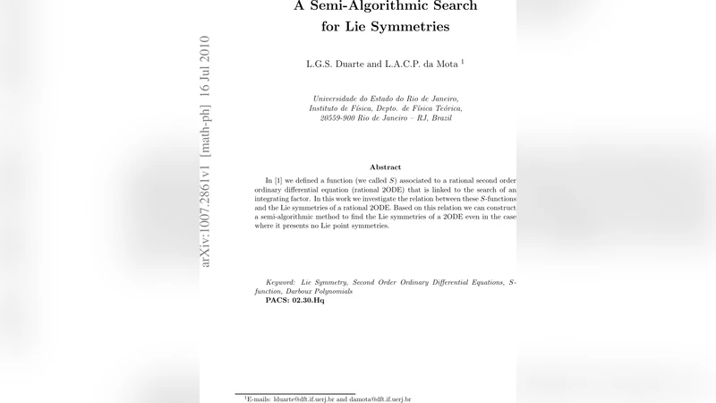 A Semi-Algorithmic Search for Lie Symmetries