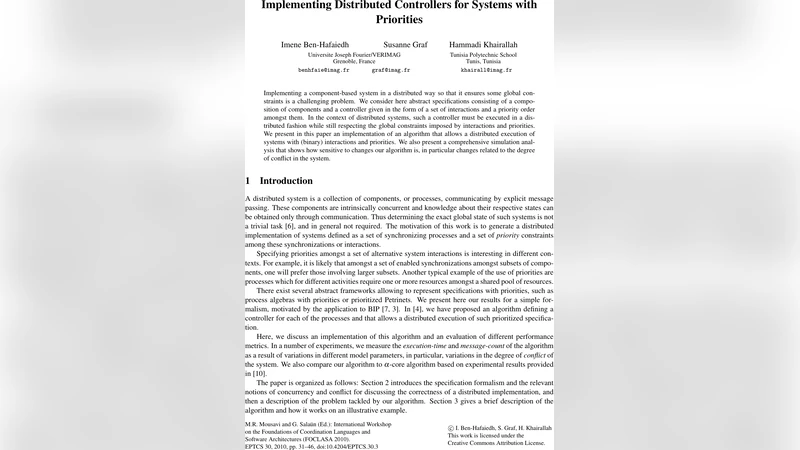 Implementing Distributed Controllers for Systems with Priorities