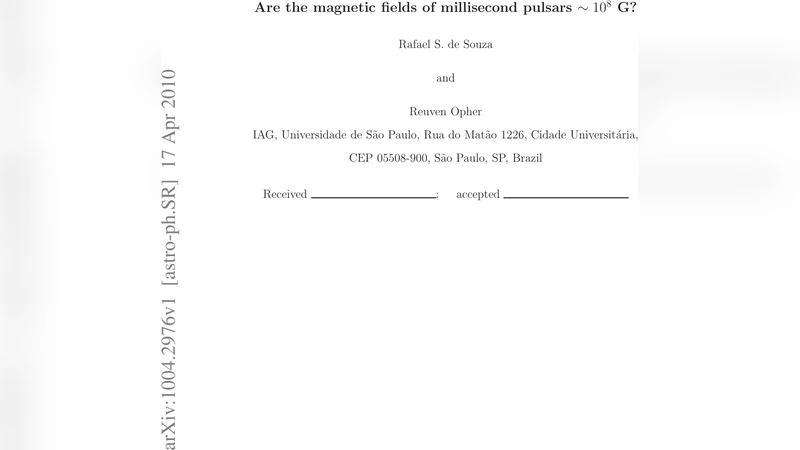 Are the magnetic fields of millisecond pulsars ~ 10^8 G?